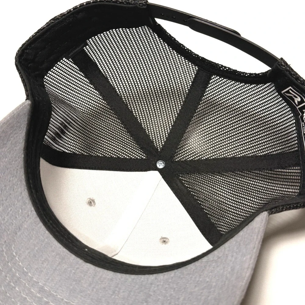 Richardson 112 CRU Staypower Trucker‎ Hat Grey Black Mesh Snapback Cap